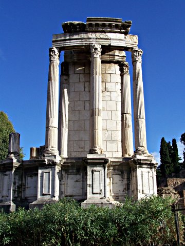 Der Vesta Tempel.